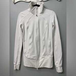 LULULEMON White ZipUp Jacket with Pockets  🌷SIZE 6🌷GUC